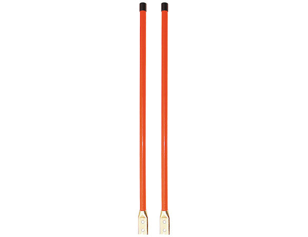 Load image into Gallery viewer, 3/4 x 28 Inch Heavy Duty Fluorescent Orange Bolt-On Bumper Marker Sight Rods with Hardware