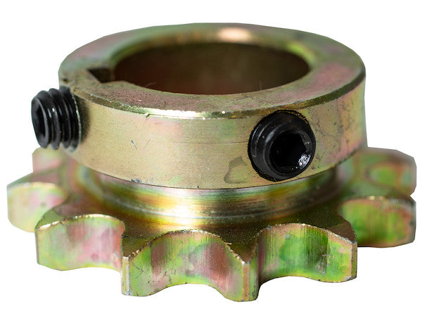 Load image into Gallery viewer, Replacement 1 Inch 12-Tooth Yellow Zinc Engine Sprocket with Set Screws for #40 Chain