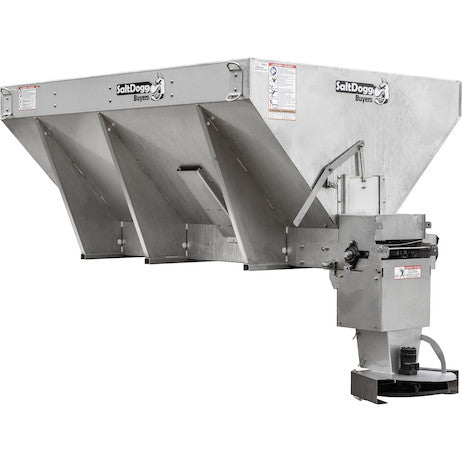 Load image into Gallery viewer, SALTDOGG® 2.5-5.5 CUBIC YARD HYDRAULIC CONVEYOR CHAIN SPREADER - 9FT