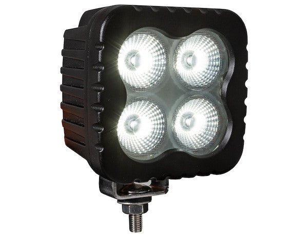 Load image into Gallery viewer, Heated 4 Inch Square LED Flood Light - Clear