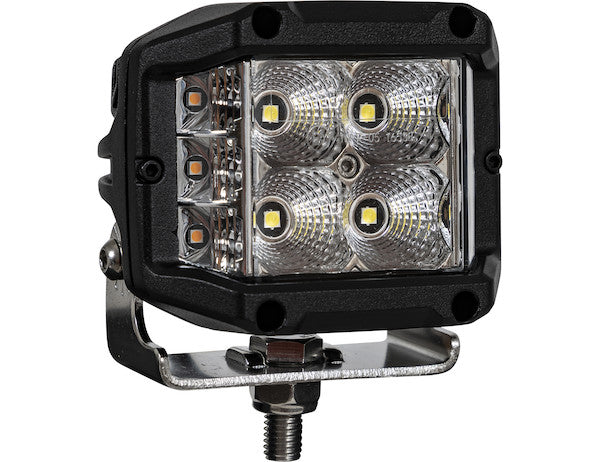 Load image into Gallery viewer, 4 Inch Wide LED Flood Light with Strobe - Square Lens