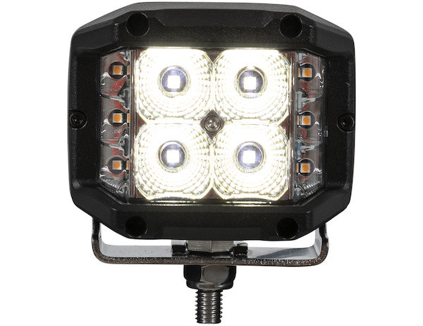 Load image into Gallery viewer, 4 Inch Wide LED Flood Light with Strobe - Square Lens