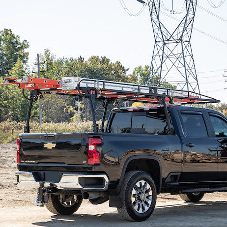 Load image into Gallery viewer, Black Steel Truck Ladder Rack