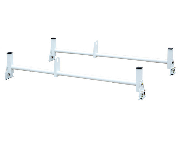 Load image into Gallery viewer, White Van Ladder Rack Set - 2 Bars And 2 Clamps
