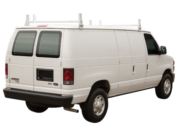 Load image into Gallery viewer, White Van Ladder Rack Set - 2 Bars And 2 Clamps