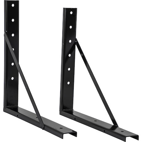 Load image into Gallery viewer, 24x24 Inch Welded Black Formed Steel Mounting Brackets