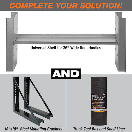 Load image into Gallery viewer, Universal Shelf Kit for 18x18x36 Underbody Truck Tool Boxes