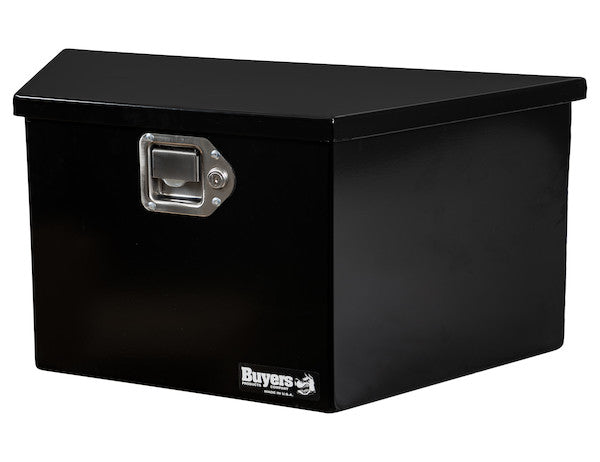 Load image into Gallery viewer, 27 Inch Wide Gloss Black Steel Trailer Tongue Truck Box