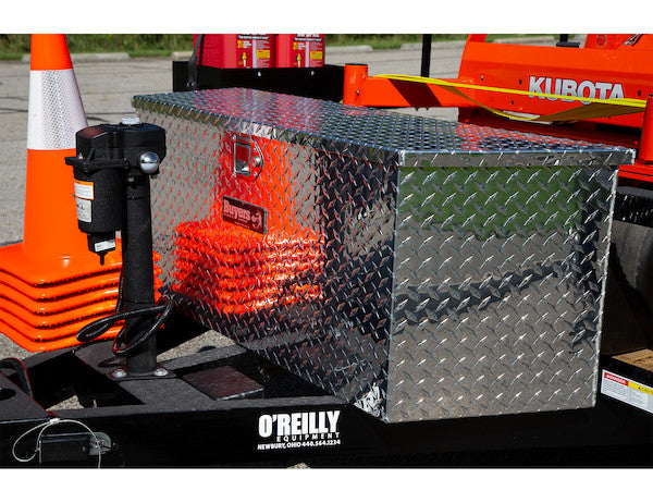 Load image into Gallery viewer, 49 Inch Wide Diamond Tread Aluminum Trailer Tongue Truck Box