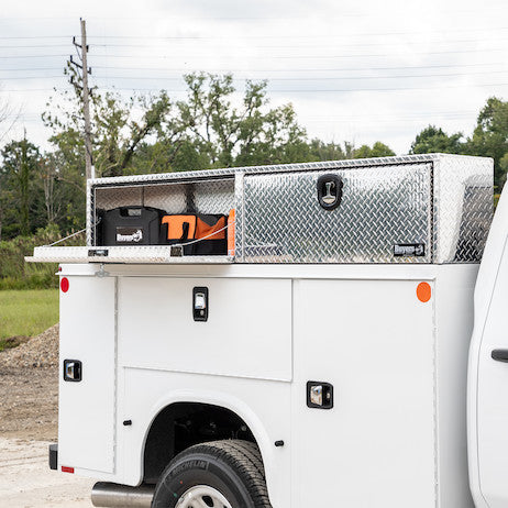 Load image into Gallery viewer, 16x13x96 Inch Diamond Tread Aluminum Topsider Truck Box
