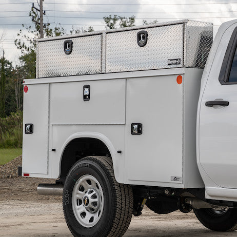 Load image into Gallery viewer, 16x13x96 Inch Diamond Tread Aluminum Topsider Truck Box