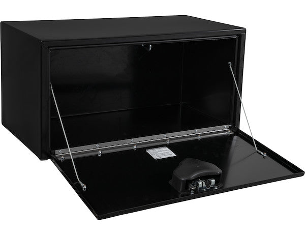Load image into Gallery viewer, 18x18x30 Inch Black Steel Underbody Truck Box With Paddle Latch