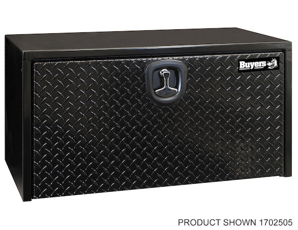 Load image into Gallery viewer, 18x18x48 Inch Black Steel Underbody Truck Box With Aluminum Door