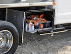 Load image into Gallery viewer, Black Steel Underbody Truck Tool Box With Stainless Steel Door Series