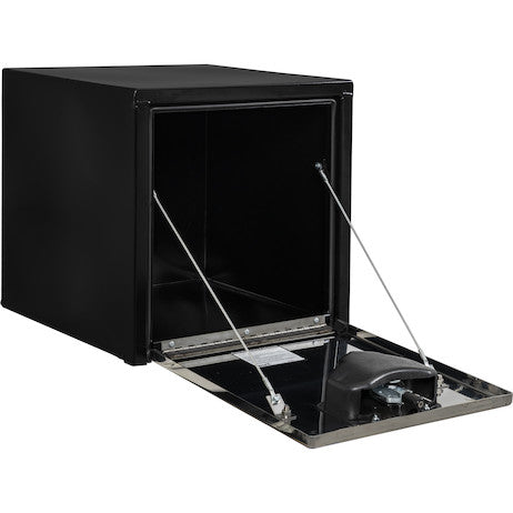 Load image into Gallery viewer, 18X18X18 Inch Black Steel Truck Box With Stainless Steel Door