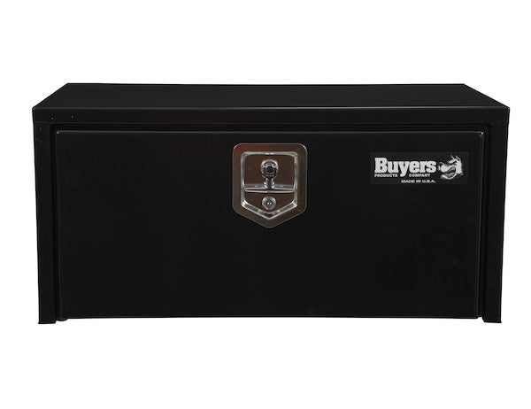 Load image into Gallery viewer, 14x16x30 Inch Black Steel Underbody Truck Box with Built-In Shelf