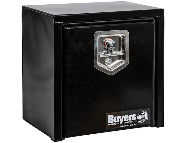 Load image into Gallery viewer, 15x10x15 Inch Black Steel Underbody Truck Box with T-Handle