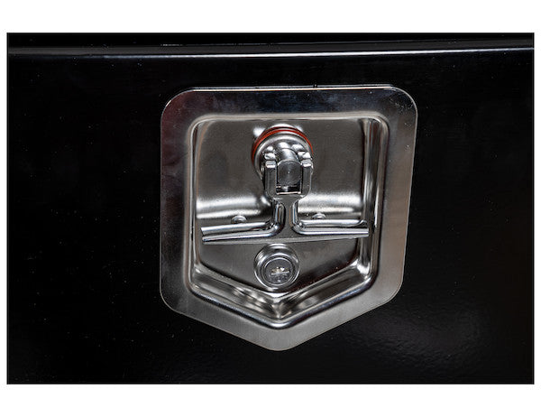Load image into Gallery viewer, 15x10x15 Inch Black Steel Underbody Truck Box with T-Handle