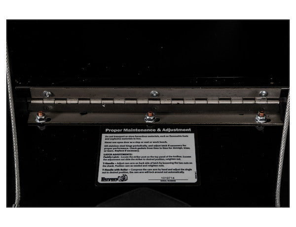 Load image into Gallery viewer, 15x10x15 Inch Black Steel Underbody Truck Box with T-Handle