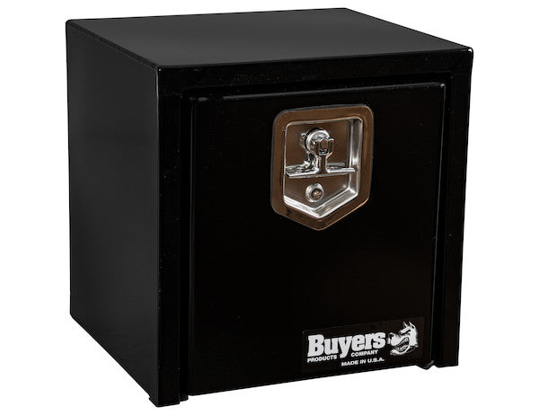 Load image into Gallery viewer, 15x13x15 Inch Black Steel Underbody Truck Box with T-Handle