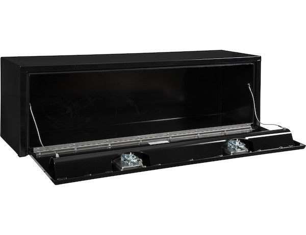 Load image into Gallery viewer, 15x13x48 Inch Black Steel Underbody Truck Box with T-Handle