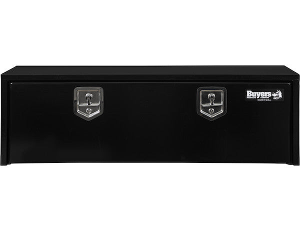Load image into Gallery viewer, 15x13x48 Inch Black Steel Underbody Truck Box with T-Handle