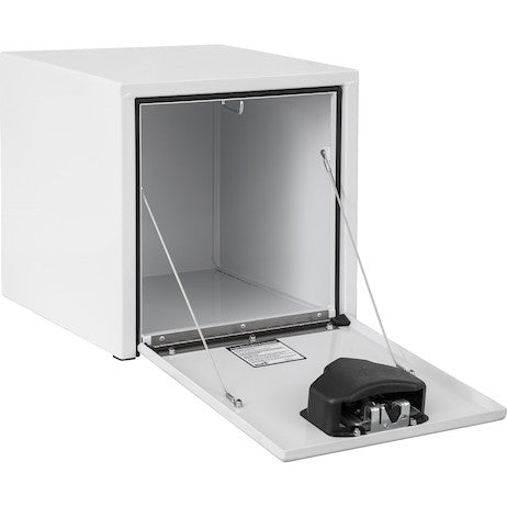 Load image into Gallery viewer, 18x18x18 Inch White Steel Underbody Truck Box with Paddle Latch