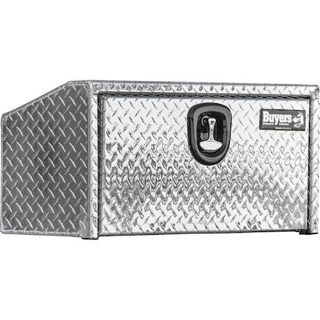 Load image into Gallery viewer, 14x12x24 Inch Diamond Tread Aluminum Underbody Truck Box With Slanted Back