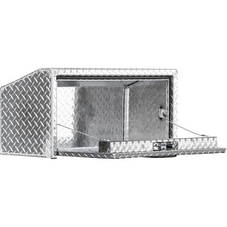Load image into Gallery viewer, 14x12x24 Inch Diamond Tread Aluminum Underbody Truck Box With Slanted Back
