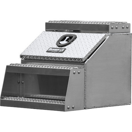 Load image into Gallery viewer, 24x28x24 Inch Heavy Duty Diamond Tread Aluminum Step Box