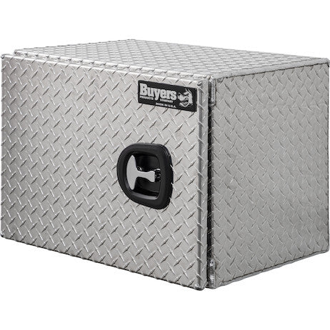 Load image into Gallery viewer, 18x18x24 Inch Diamond Tread Aluminum Underbody Truck Box - Single Barn Door, Compression Latch