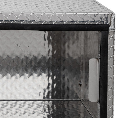 Load image into Gallery viewer, 18x18x24 Inch Diamond Tread Aluminum Underbody Truck Box - Single Barn Door, Compression Latch