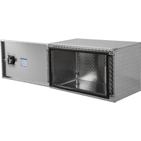 Load image into Gallery viewer, 18x18x30 Inch Diamond Tread Aluminum Underbody Truck Box - Single Barn Door, Compression Latch