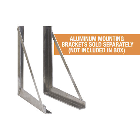 Load image into Gallery viewer, 18x18x36 Inch Diamond Tread Aluminum Underbody Truck Box - Double Barn Door, 3-Point Compression Latch