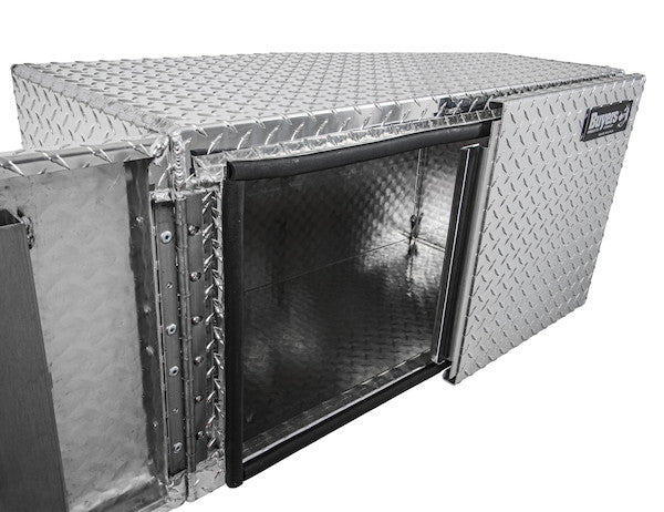 Load image into Gallery viewer, 18x18x36 Inch Diamond Tread Aluminum Underbody Truck Box - Double Barn Door, 3-Point Compression Latch