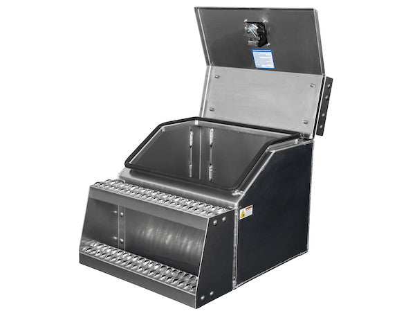 Load image into Gallery viewer, Heavy Duty Smooth Aluminum WideOpen® Step Boxes for Semi Trucks - 24 Inch Width