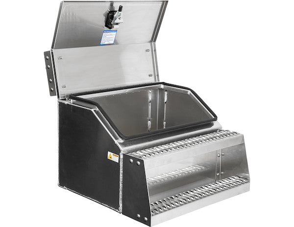 Load image into Gallery viewer, Heavy Duty Smooth Aluminum WideOpen® Step Boxes for Semi Trucks - 30 Inch Width
