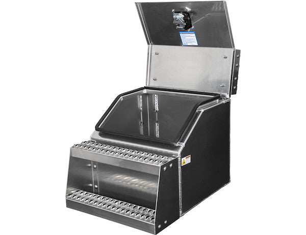 Load image into Gallery viewer, Heavy Duty Smooth Aluminum WideOpen® Step Boxes for Semi Trucks - 22 Inch Width