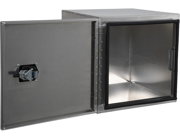 Load image into Gallery viewer, 24x24x24 Inch Smooth Aluminum Underbody Truck Tool Box - Single Barn Door, Compression Latch