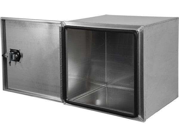 Load image into Gallery viewer, 24x24x24 Inch Pro Series Smooth Aluminum Underbody Truck Box - Single Barn Door, Compression Latch
