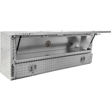 Load image into Gallery viewer, 21x13x60 Inch Diamond Tread Aluminum Pick-Up Truck Contractor With Lower Door
