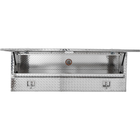 Load image into Gallery viewer, 21x13x60 Inch Diamond Tread Aluminum Pick-Up Truck Contractor With Lower Door