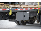 Load image into Gallery viewer, PRO SERIES BLACK SMOOTH ALUMINUM UNDERBODY TRUCK TOOL BOX WITH BARN DOOR SERIES
