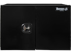 Load image into Gallery viewer, PRO SERIES BLACK SMOOTH ALUMINUM UNDERBODY TRUCK TOOL BOX WITH BARN DOOR SERIES