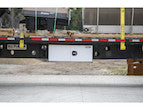 Load image into Gallery viewer, PRO SERIES WHITE SMOOTH ALUMINUM UNDERBODY TRUCK TOOL BOX WITH BARN DOOR SERIES