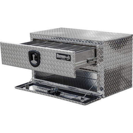 Load image into Gallery viewer, 20x18x36 Inch Diamond Tread Aluminum Underbody Truck Box With Drawer