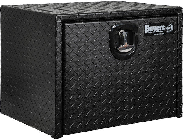 Load image into Gallery viewer, 18x18x60 Inch Textured Matte Black Diamond Tread Aluminum Underbody Truck Box