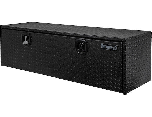 Load image into Gallery viewer, 18x18x60 Inch Textured Matte Black Diamond Tread Aluminum Underbody Truck Box