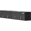 GLOSS BLACK DIAMOND TREAD ALUMINUM TOPSIDER TRUCK TOOL BOX SERIES WITH FLIP-UP DOORS