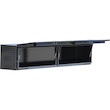 Load image into Gallery viewer, GLOSS BLACK DIAMOND TREAD ALUMINUM TOPSIDER TRUCK TOOL BOX SERIES WITH FLIP-UP DOORS